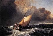 Dutch Boats in a Gale Joseph Mallord William Turner